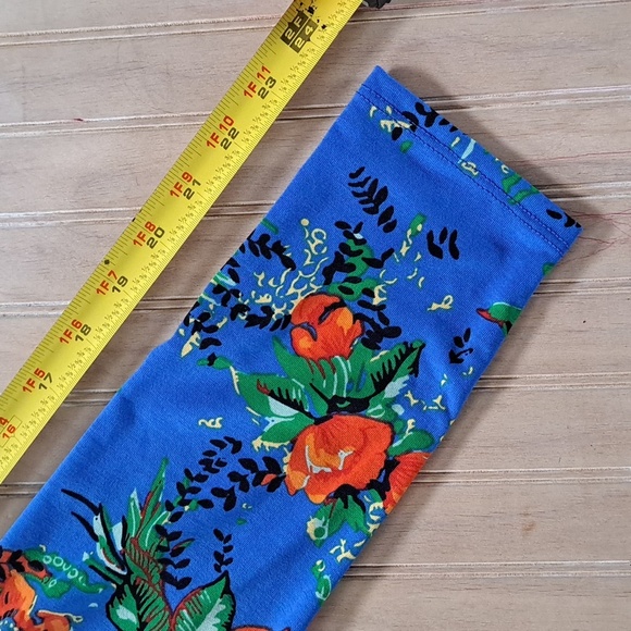 LulaRoe Debbie Floral Long Sleeve Colorful Dress Below Knee Modest Caual Dress - Picture 5 of 10